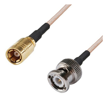 RF coaxial coax cable assembly BNC male to SMB female 12inch
