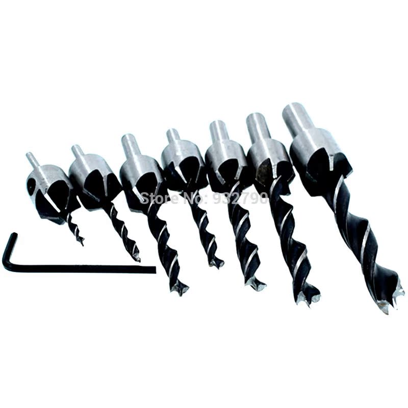 7pcs Countersink Bit Drilling Timber Screw Counter Sink Cham