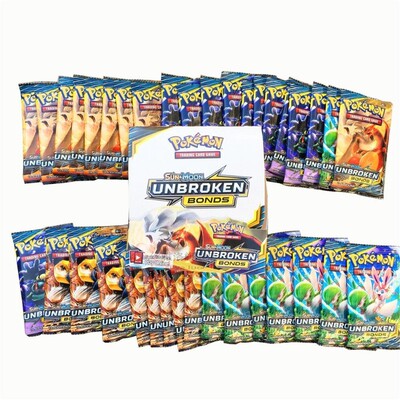 324 Cards Pokemon TCG: Sun  Moon NBROKEN BONDS 36-Pack Boost