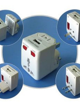 USB Outlet Separable All In One Travel US EU AU UK Power Plu