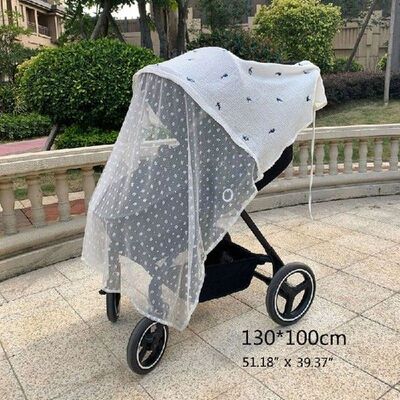 Baby Stroller Cover Gauze Sunshade Windshield Sunscreen