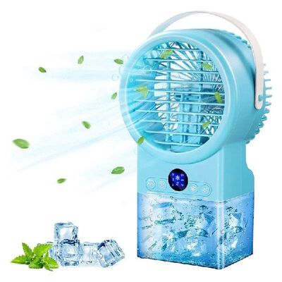 Personal Air Conditioner Desktop Fan Portable With 3 Speeds