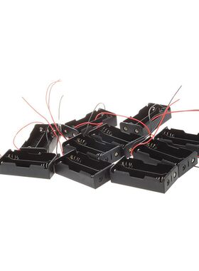 10 pcs. Black 2 x 3.7V 18650 Batteries Battery Case Cover