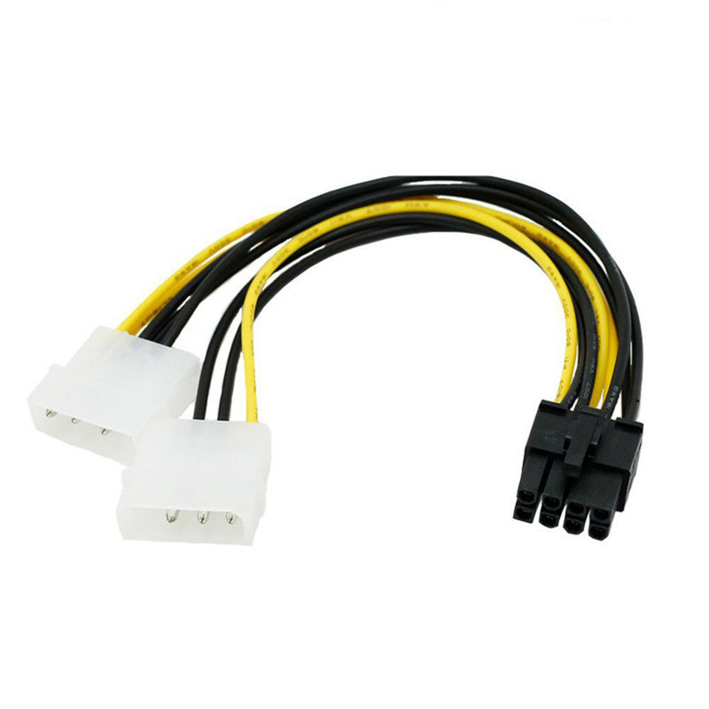 8-Pin PCIe to 2x Molex Power Cable (2-Pack)