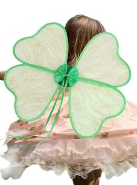 Fairy Wings Costume Green Four Leaf Fantasy Wings Cosplay