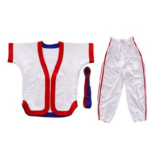 Chinese Wrestling Uniform Cotton Suit Top Clothes Pants