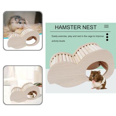 Moisture-proof Compact Chinchilla Hamster Hideout Hut for