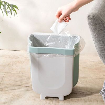 Kitchen Folding Wall Hung Trash Can Waste Bins Large