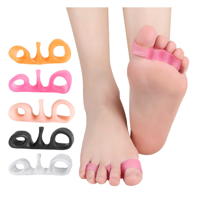 2Pcs Toe Separator Bone Corrector Straightener Silicone Gel