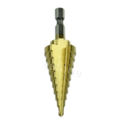 Hex Titanium Step Cone Bit Hole Cutter 4-22mm HSS 4241 For S