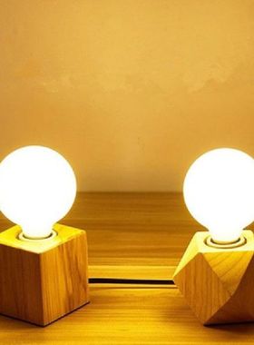 Wooden Table Lamp Base Luminaria Lamp Holder Personality Woo