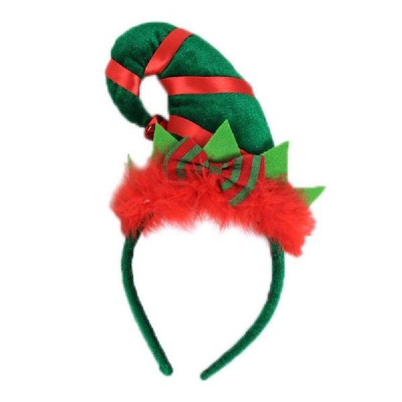children adult christmas santa elf hat hair hoop clasp