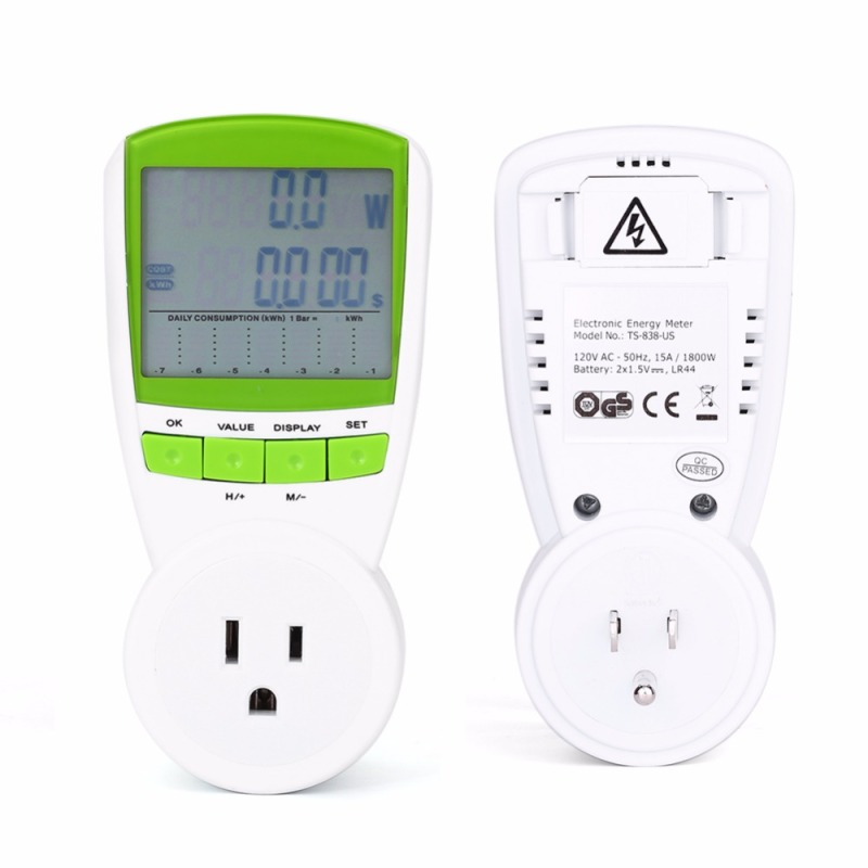 LCD Energy Meter Power Watt Meter Voltage Electric Current T