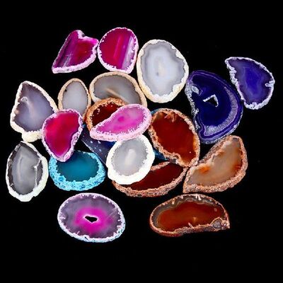1Pc Natural Agate Brazil Healing Reiki Stone Quartz Pendant