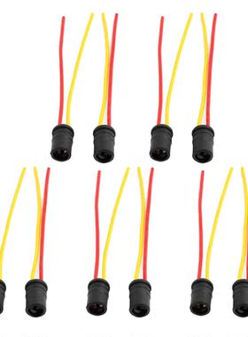 Motorcycle T10 Light Bulb Socket 10 Pcs