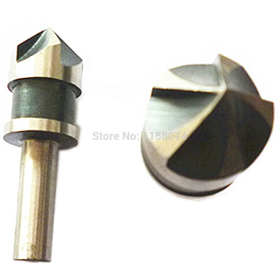 2pcs 5 Flute Chamfer Cutter Cut 1/2'' 5/8''