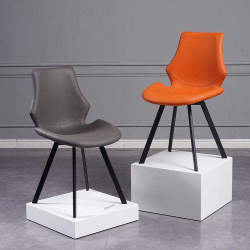 Nordic Dining Chairs Home Luxury Modern Simple Iron Leather