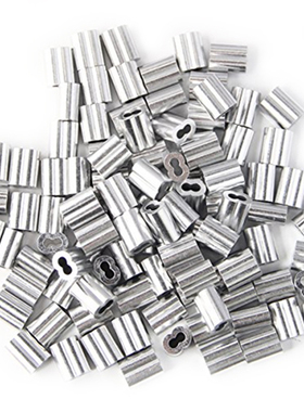 50-pack Crimping Loop Sleeve for 4mm Diameter Wire Rope and