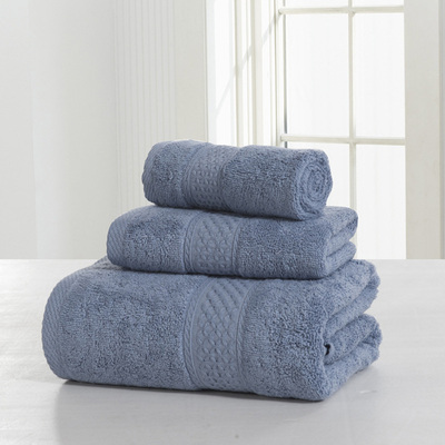 3pcs a Set Soft Cotton Bath Towels For Adults Absorbent