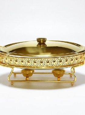 Stainless Steel Glass Serving Dish hot pot small chafing