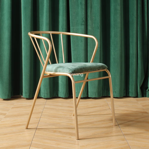 Nordic Dining Chairs Wrought Iron Chair Shop Dessert Back