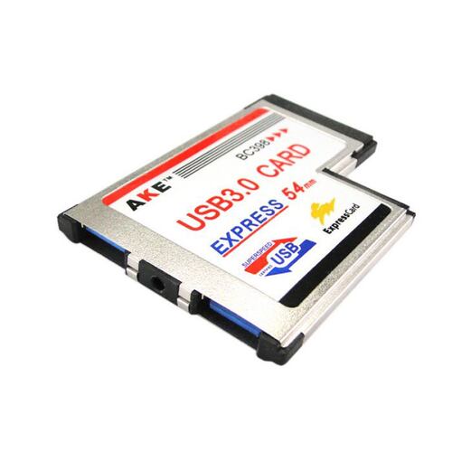 L type Dual Port USB 3.0 Express Card 34mm Notebook Adapter
