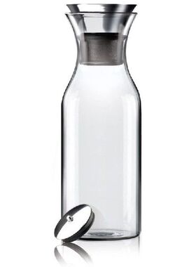 35 Oz Glass Carafe with Stainless Steel Silicone Flip-Top