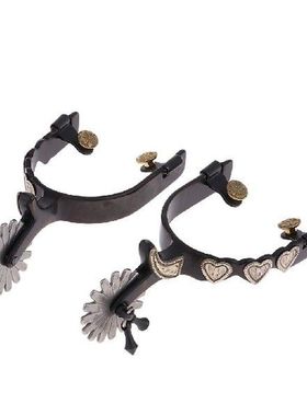 2pcs Horse Spurs Equestrian Horse Riding Hand Engraved