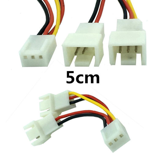 5cm 12V PC Fan 3 Pin Female Splitter VGA Extension Cable Pow
