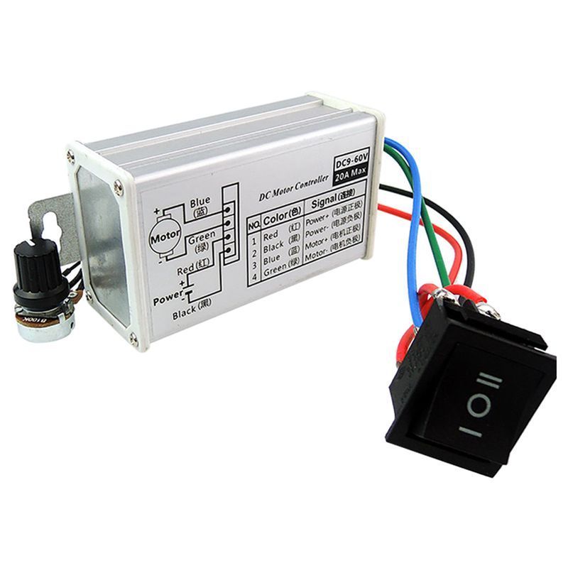12V 24V PWM DC Motor Stepless Variable Speed Controller Swit