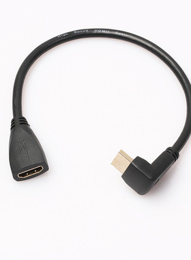 30cm 90 Degree HDMI Male To HDMI Female Cable Support 3D Dro