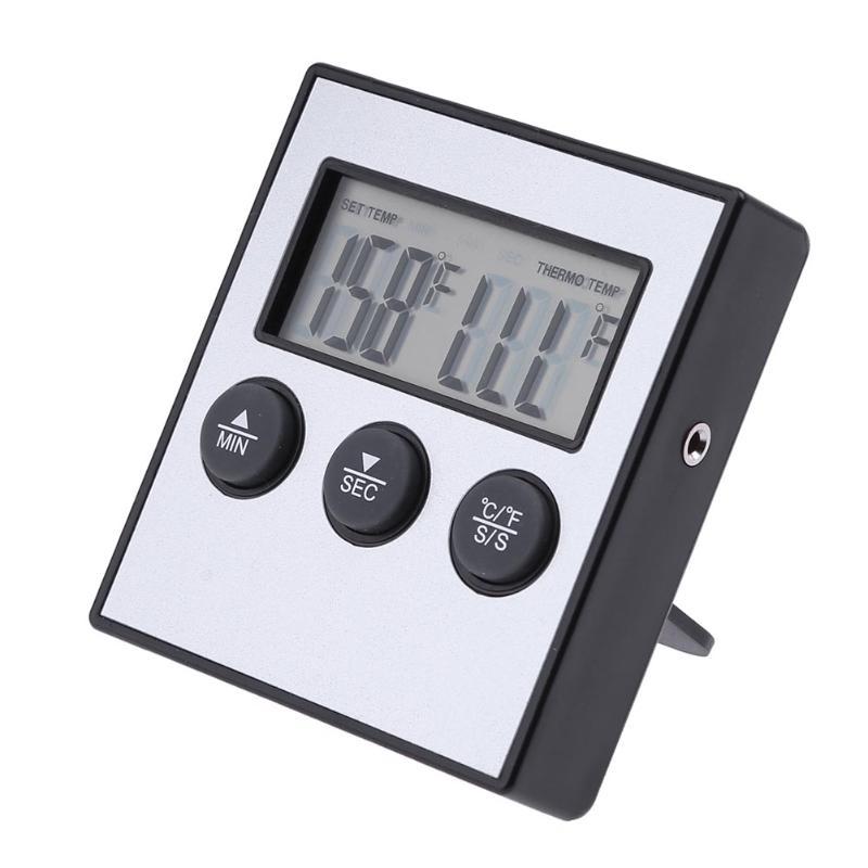 LCD Probe Oven Thermometer Kitchen Food Cooking Grilling Mea