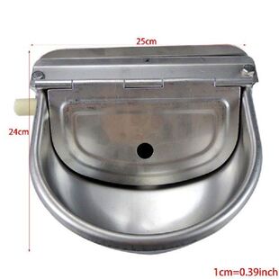 1PC Stainless Steel Cow Cattle Water Bowls Drinking bowls