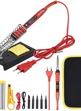 80W soldering iron kit 220V 110V Ceramic Heating elet LCD ad