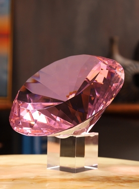 8 Colors Crystal Paperweight Faceted Cut Glass Giant Diamond