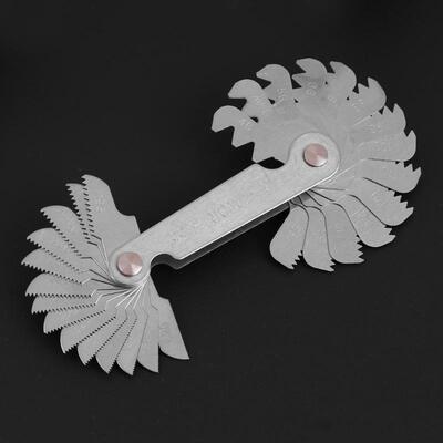 28 in 1 Thread Plug Gage Steel Thread Gage Metric Whitworth