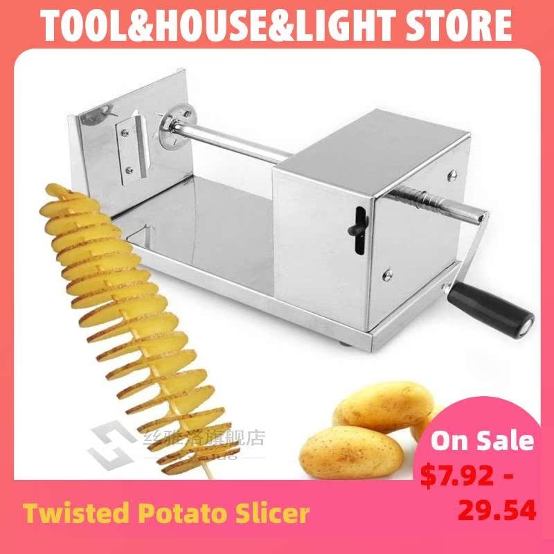 Potato Spiral Cutter Slicer Manual Stainless Steel Twisted P