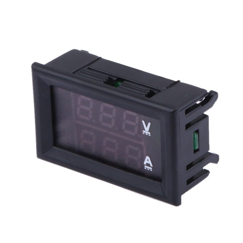 dc 100v 10a voltmeter ammeter blue   red led amp volt voltag