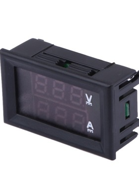 DC 100V 10A Voltmeter Ammeter Blue + Red LED Amp Volt Voltag