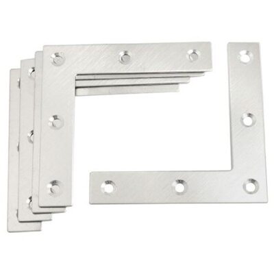8 Pcs Angle Plate Corner Brace Flat L Shape Repair Bracket 8
