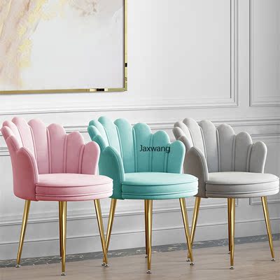 Luxury Dining Chairs Minimalist Modern Wrought Iron Golden