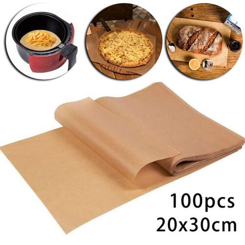 100pcs 20*30cm Baking Paper Parchment Baking Mat Sheet Thick