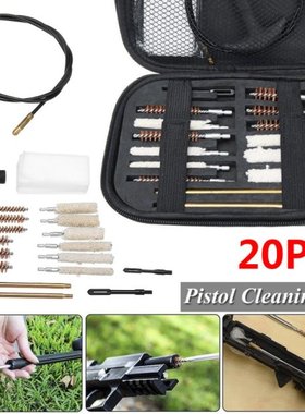 20pcs/Set Pistol Cleaning Kit Portable Rifle Brushes for Siz