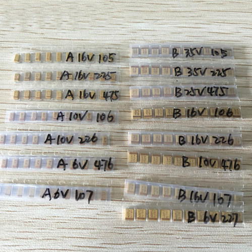 15Values SMD Tantalum capacitor assortment kit 1uf-220uf A/B