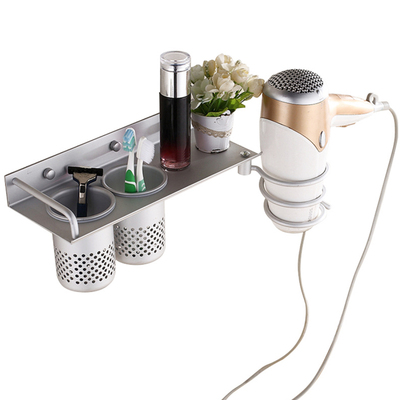 Hair Dryer Holder With Cup Households Rack Hair Blow Dryer S