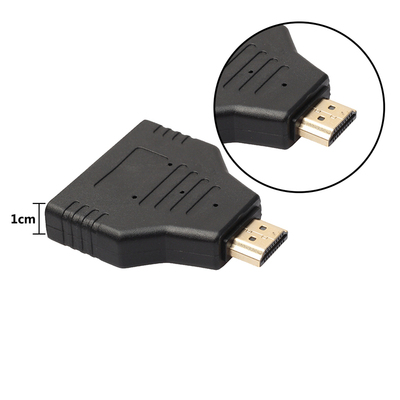 1 in 2 HDMI Splitter Male to 2 Female conversion Head Adapte