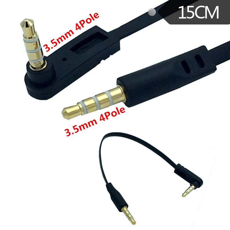 3.5mm 4 Pole M to M  Car aux Audio Cord headphone connect ca