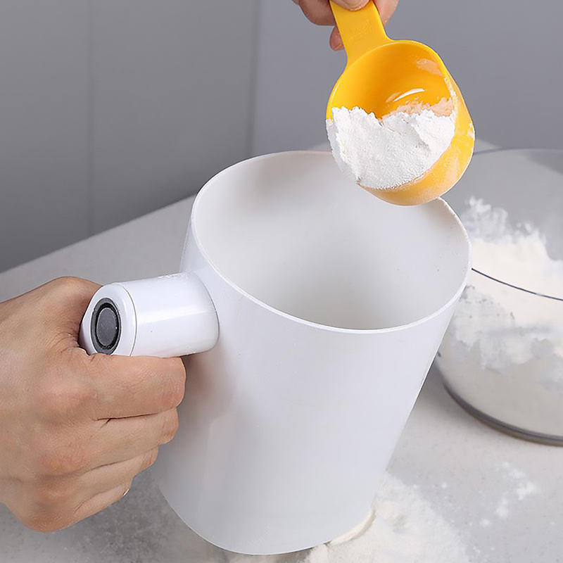 1 Liter Electric Flour Sieve Icing Sugar Powder Handheld