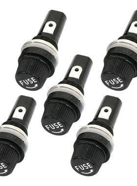 5 x Mount Chassis Fuse Holder for 6x30mm Glass Fuses 10A 250