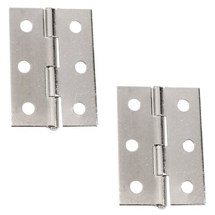 2 Pcs Home Furniture Hardware Door Hinge Satin Nickel 2&quot
